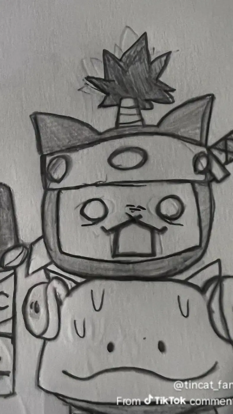 ai character: terified cat background