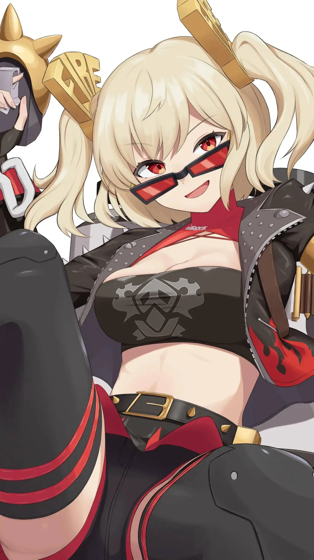 ai character: Burnice White background