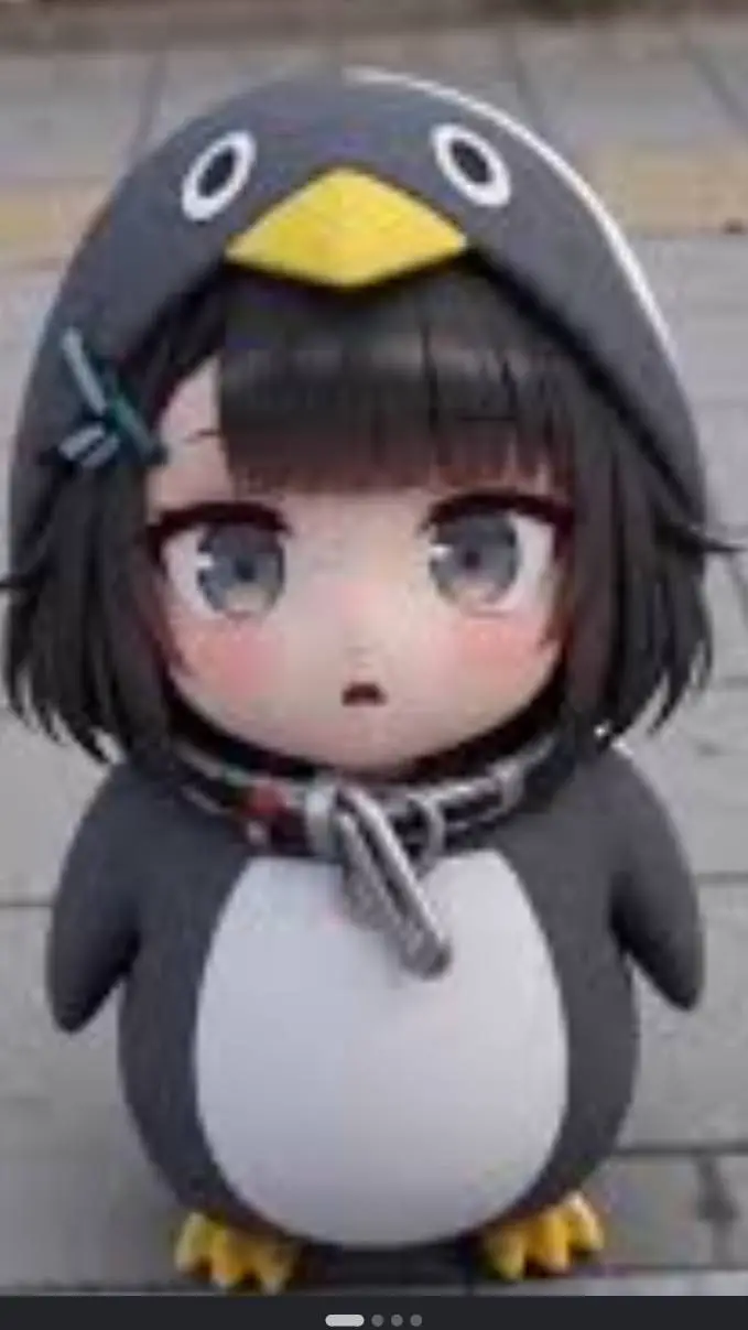 ai character: penguin background