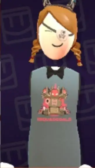 ai character: GoofyFrosty background