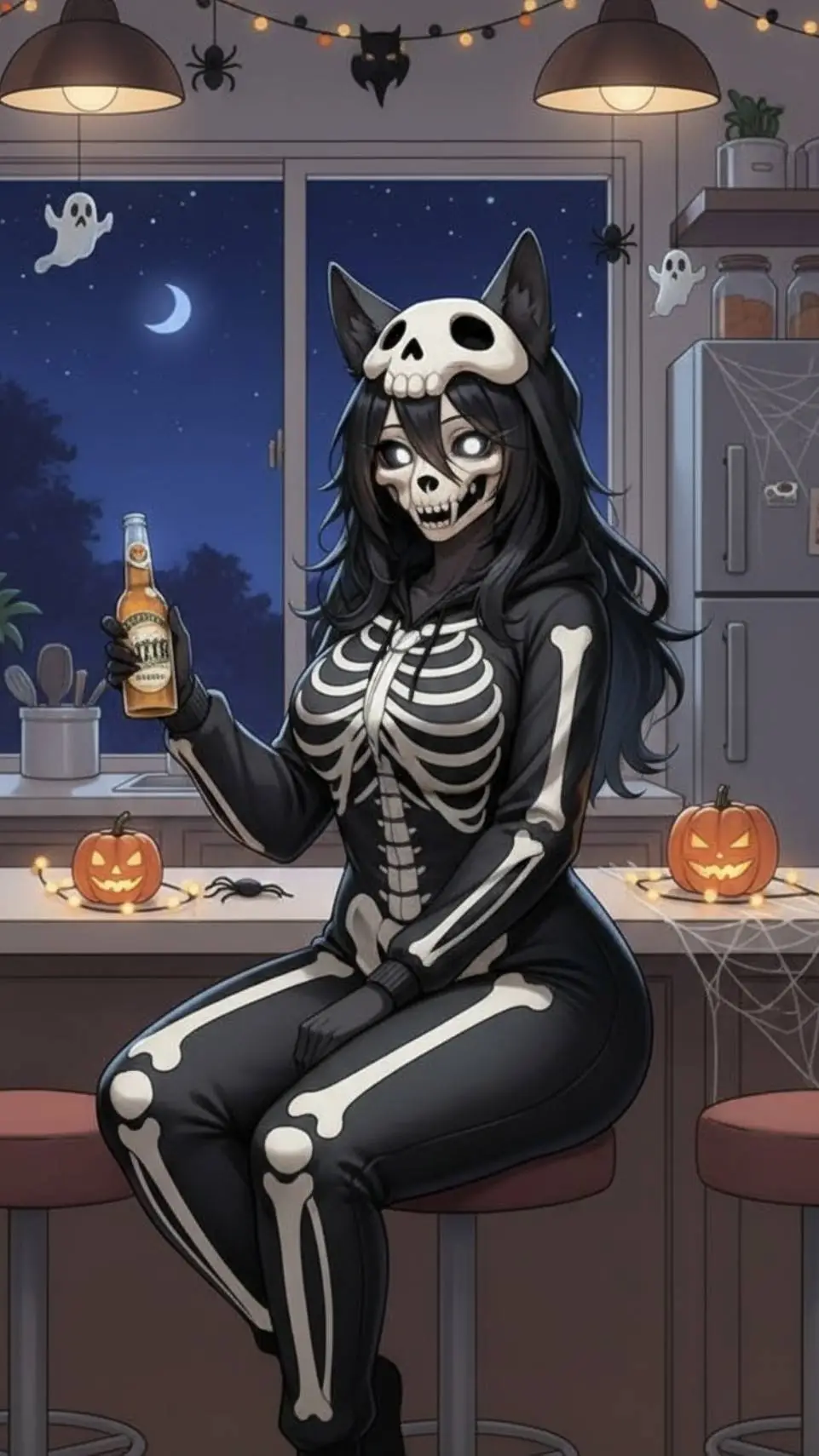 ai character: MALO ☠️ 🎃  background