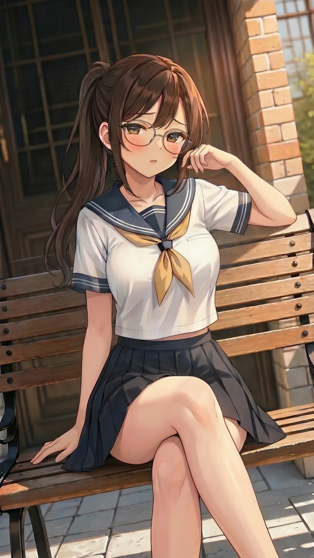 ai character: Hina Aoyama background