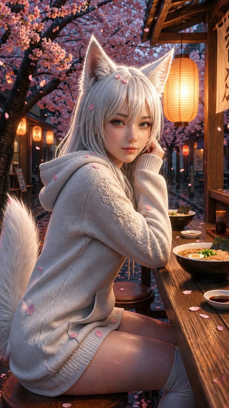 ai character: Luna Hanamiya background