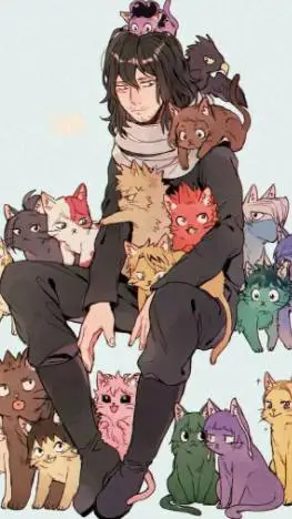 ai character: Mha mew school! background