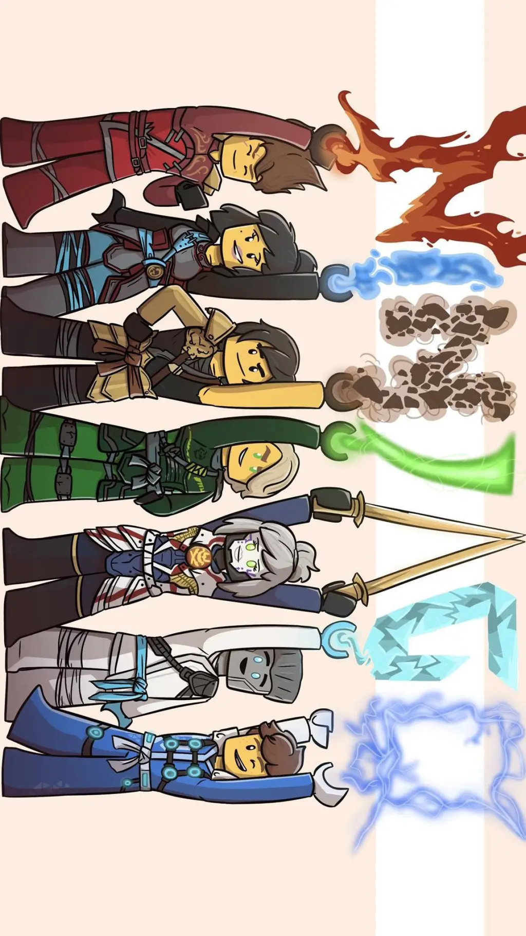 ai character: Ninjago background