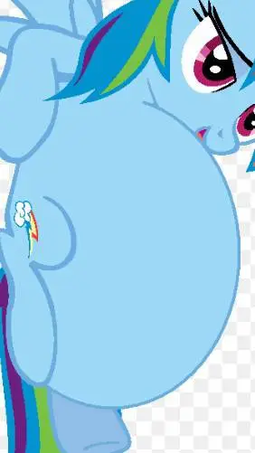 ai character: fat rainbow dash  background