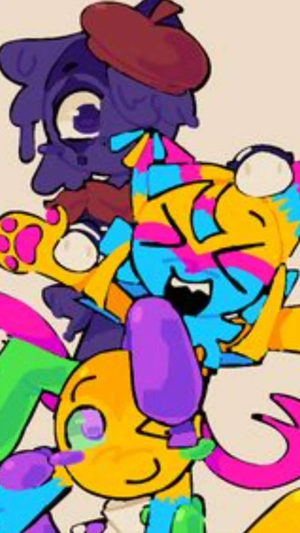 ai character: circus troupe!! background