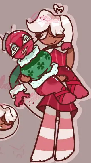 ai character: cookie ornament!  background