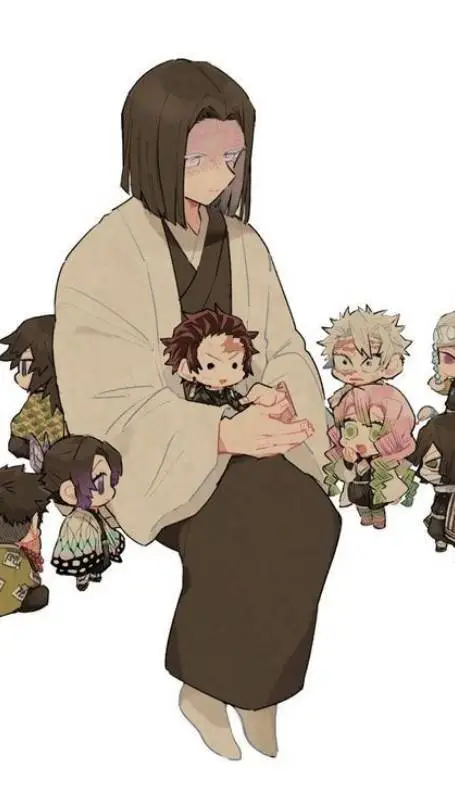 ai character: baby demon slayers background