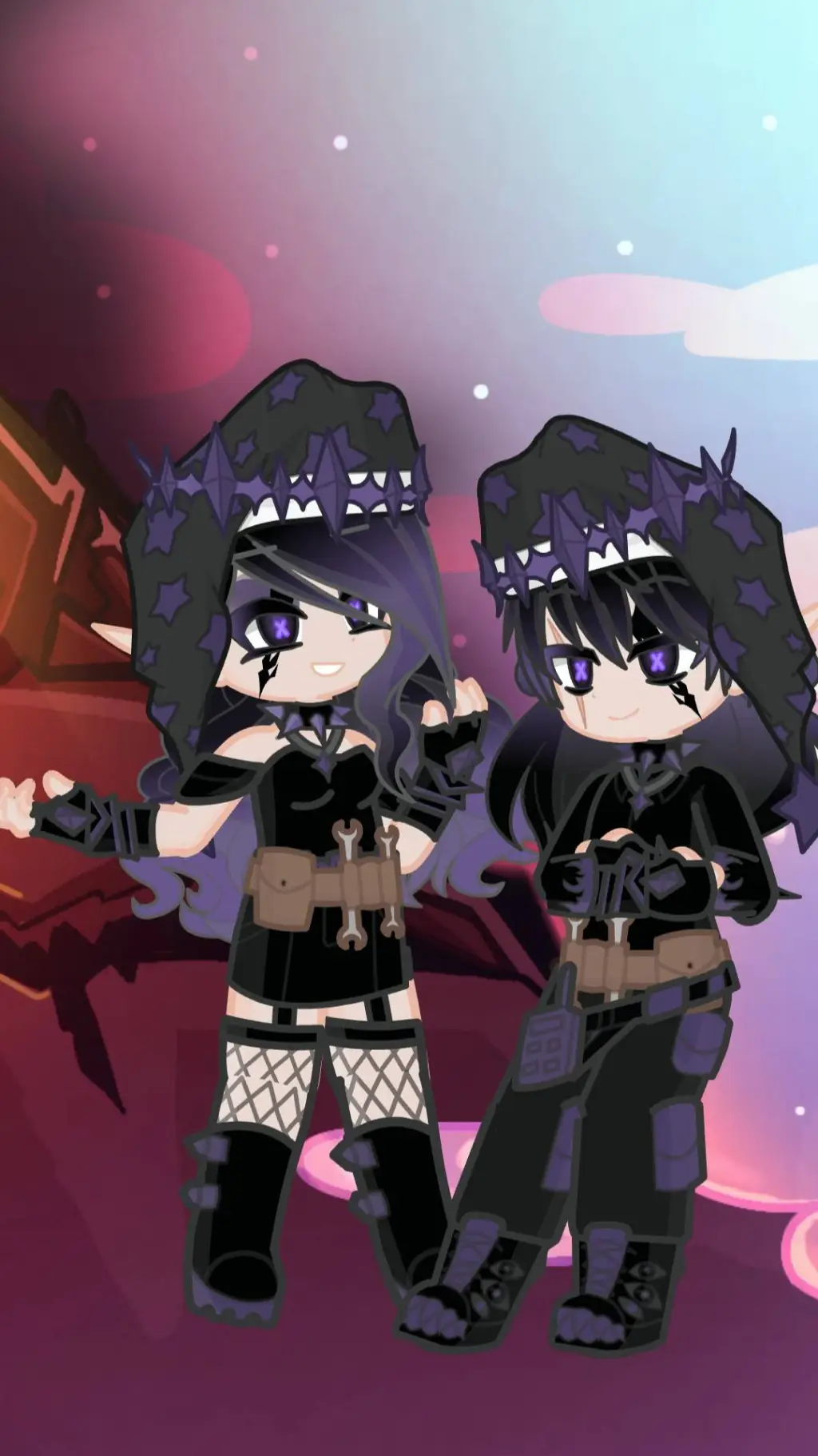 ai character: Comet & Cosmo background