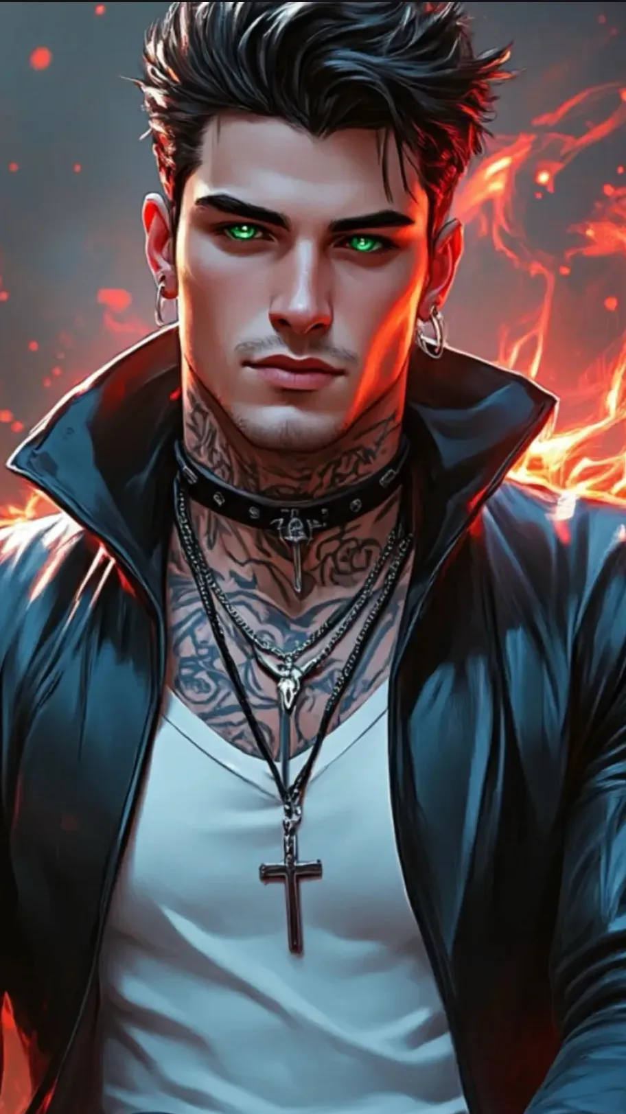 ai character: Ember  background