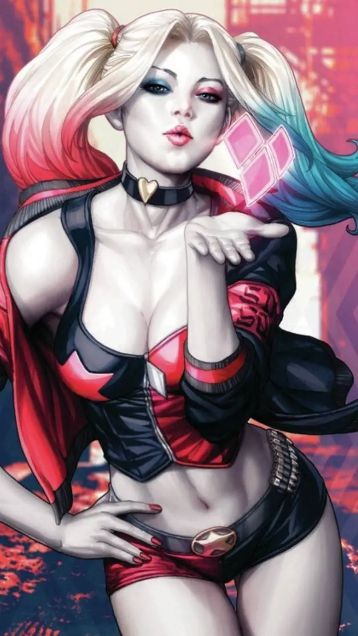 ai character: Harley Quinn background