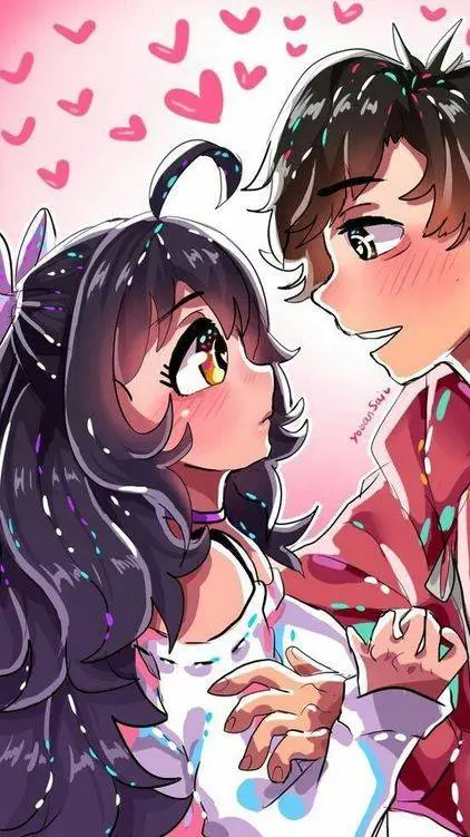 ai character: Aphmau  and Aaron  background