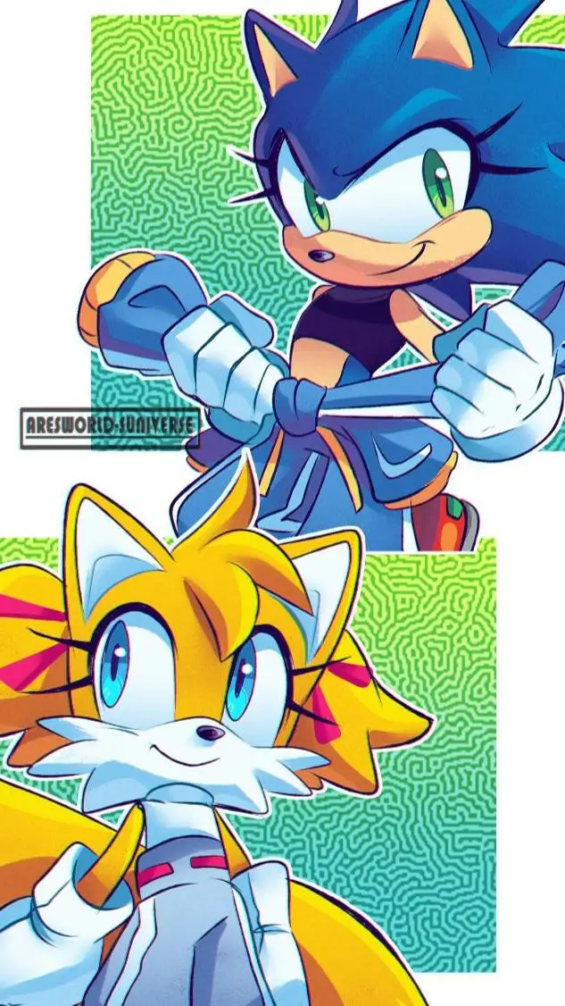 ai character: Sonic Genderswap! background