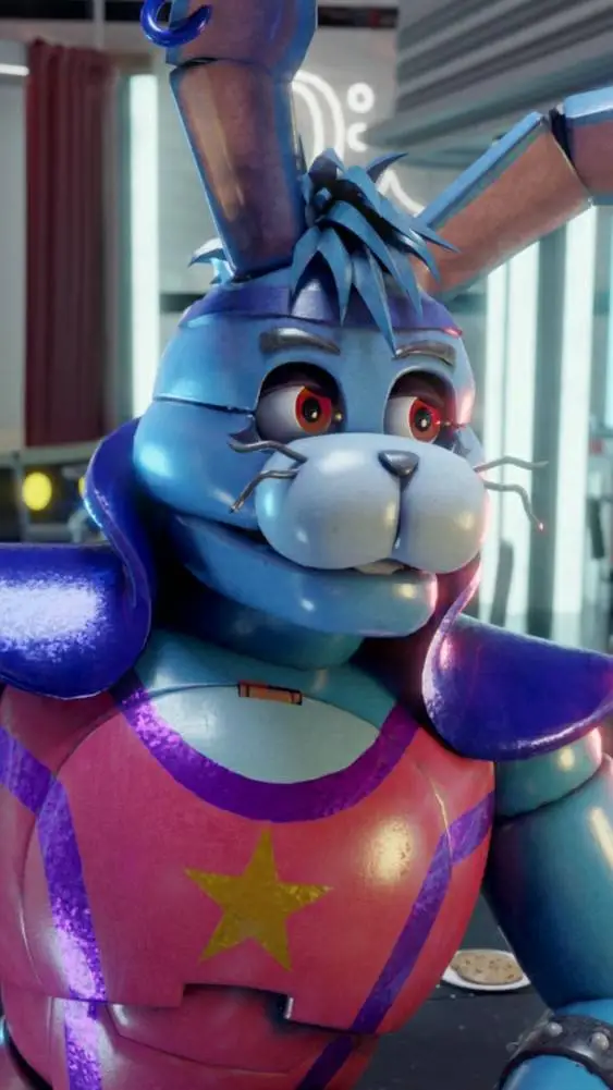 ai character: glam rock bonnie background