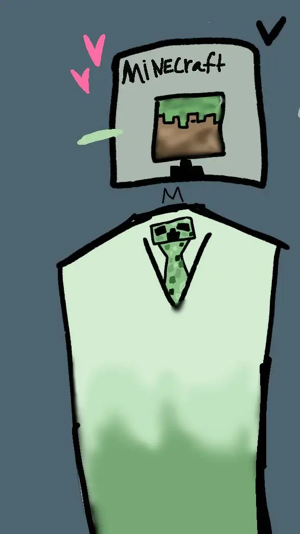 ai character: Minecraft background