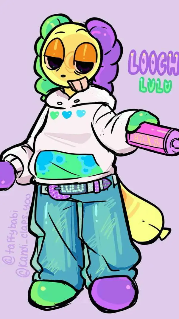 ai character: Loochi/Lulu background