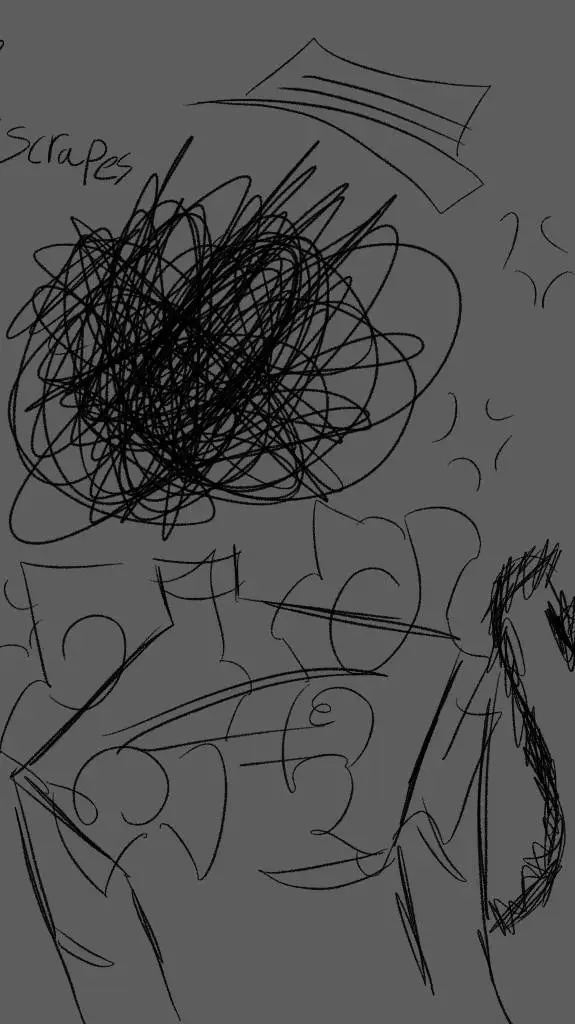 ai character: Scrapes background