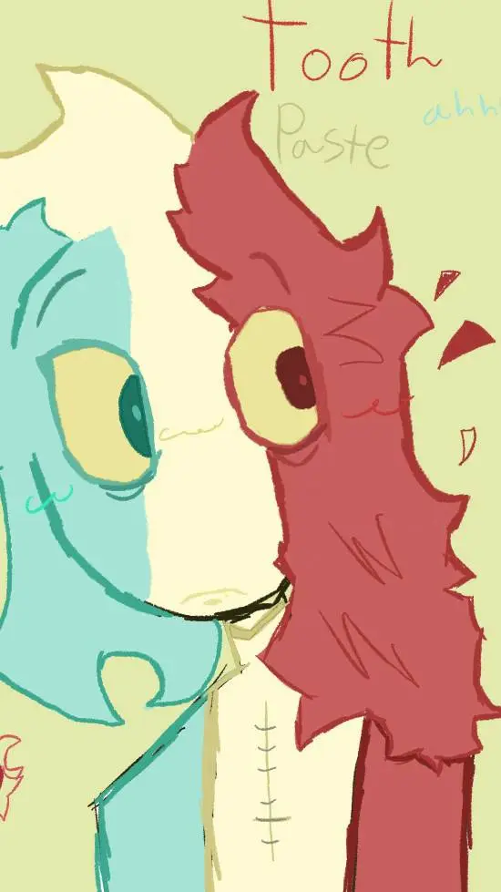 ai character: Toothpaste background