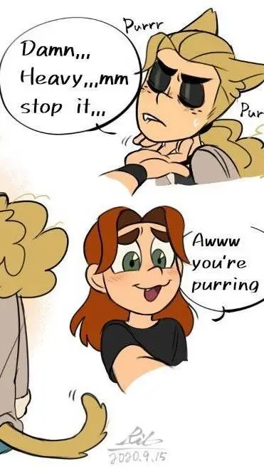 ai character: dee x heavy background