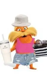 ai character: Preppy lorax💅 background