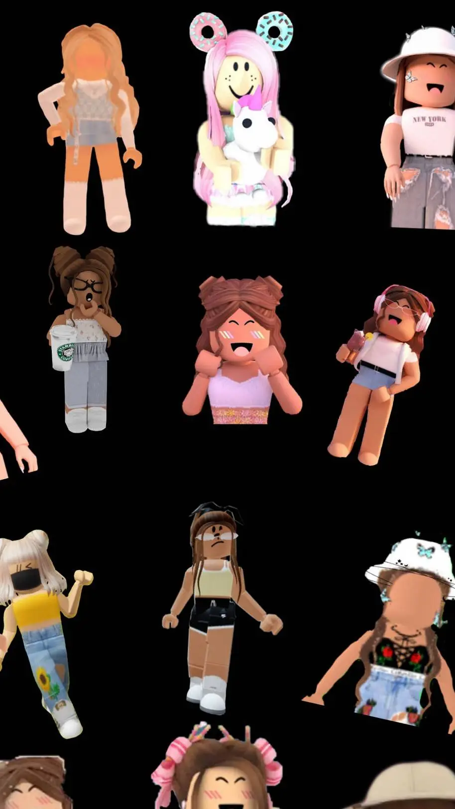 ai character: Roblox girls only background