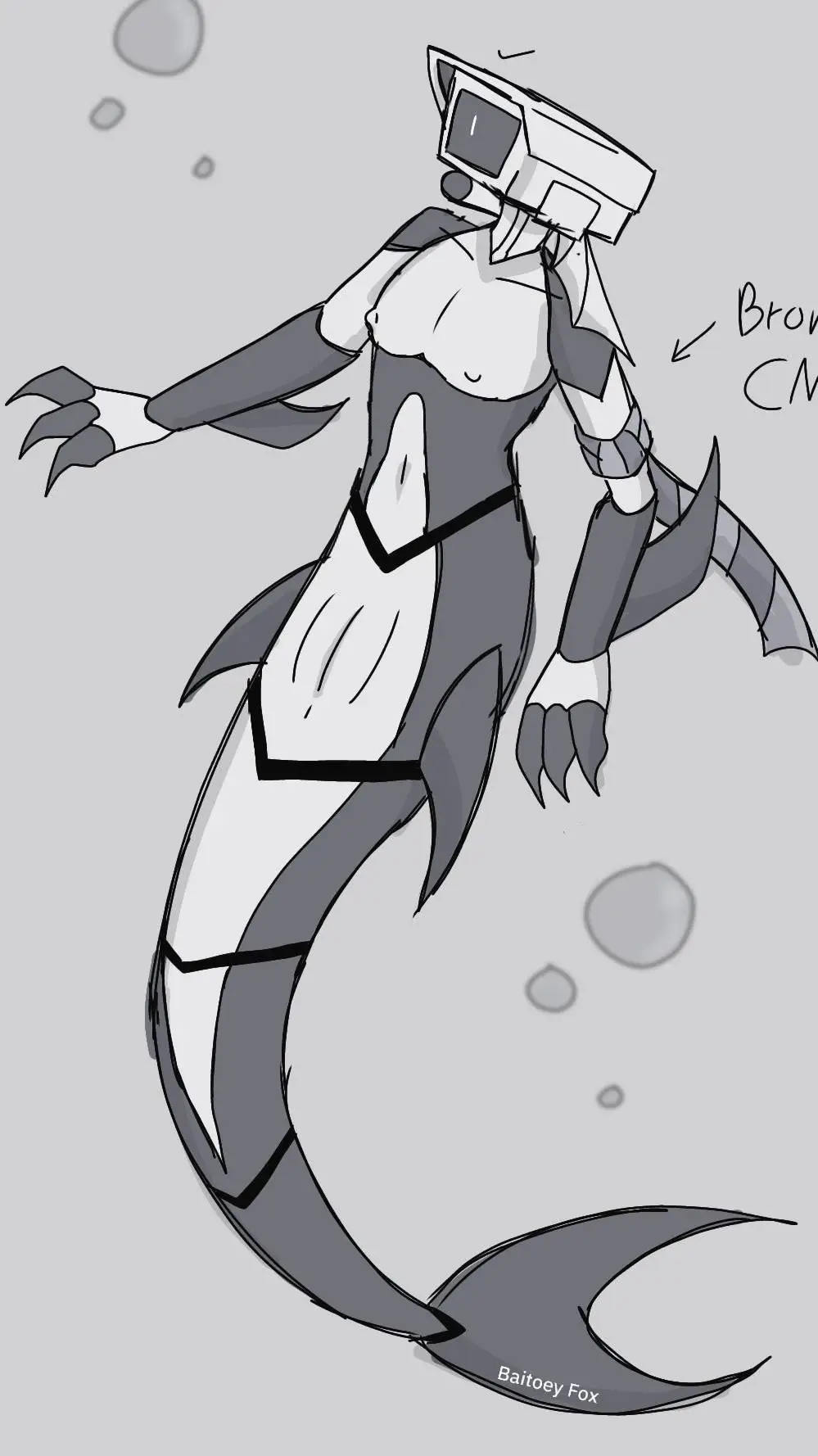 ai character: mermaid bcm background