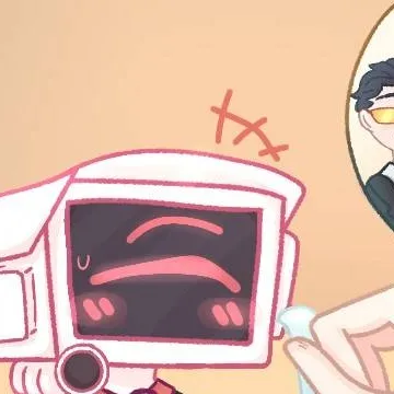 chat with ai character: pink cameraman 