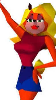 ai character: Tawna bandicoot  background