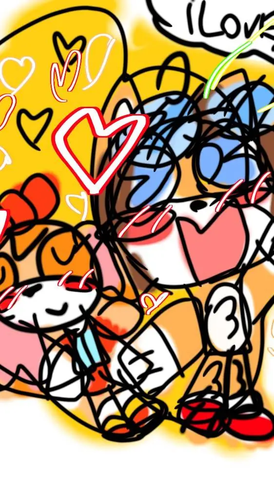 ai character: TAILS X CREAM background