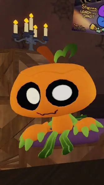 ai character: GOURDY🍭🍂 background