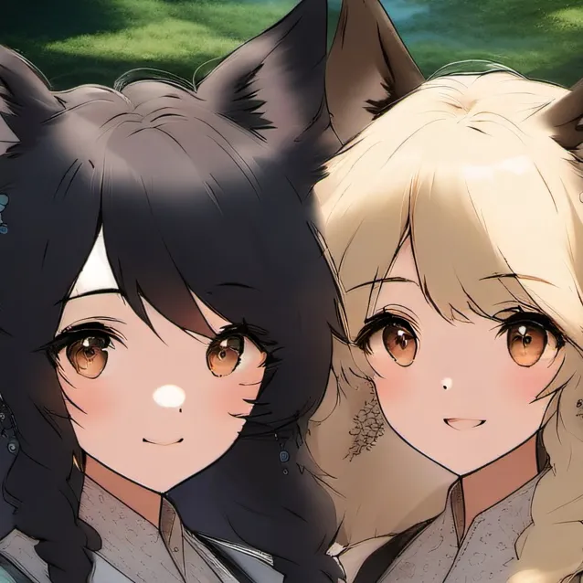 chat with ai character: Luna and mochi