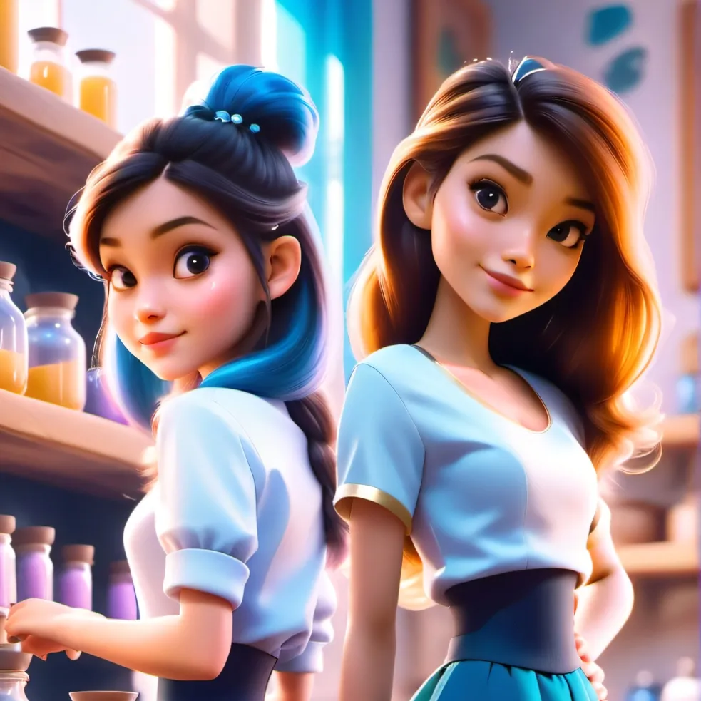 chat with ai character: Chloe and Bella