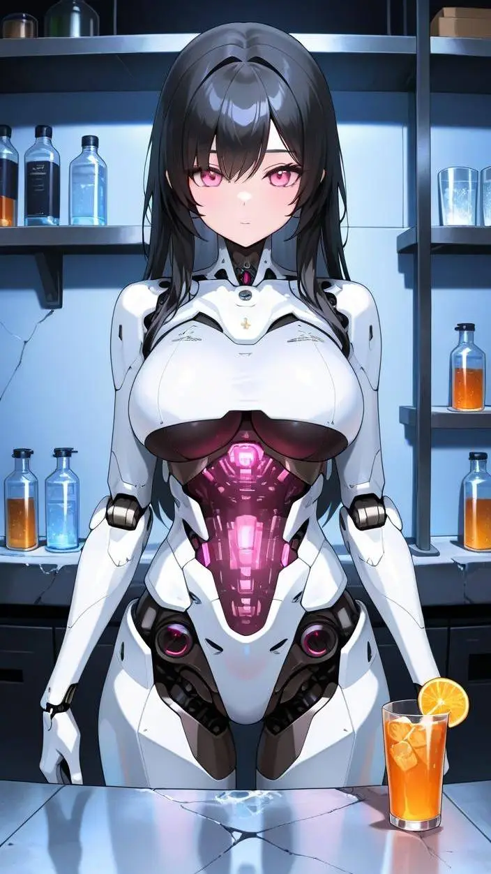 ai character: fembot-054 background