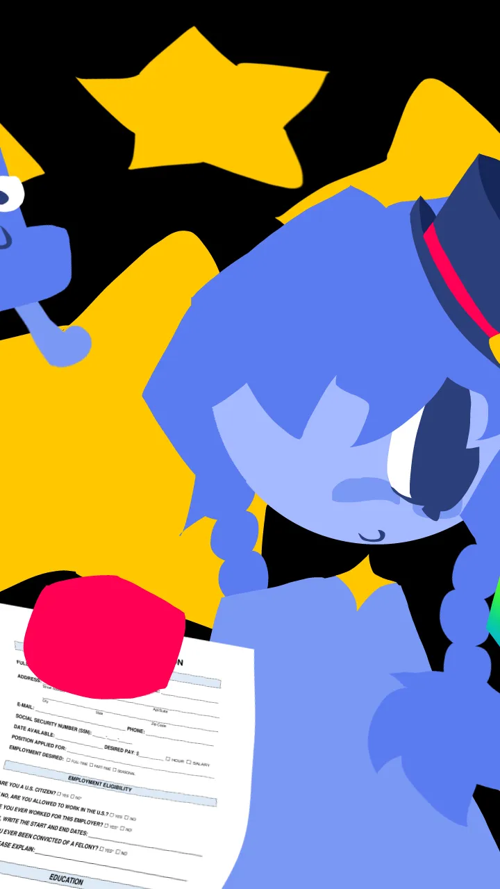 ai character: +~{ONE}~+ (BFDI) background