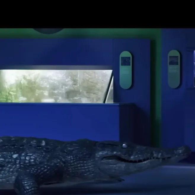 chat with ai character: Infected Croc