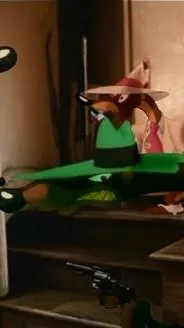 ai character: Greasy background