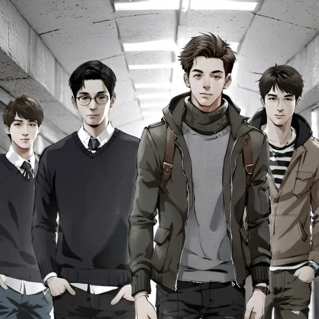 chat with ai character: 4 boyfriends 