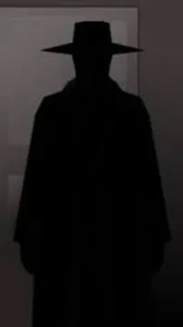 ai character: The Hat man  background