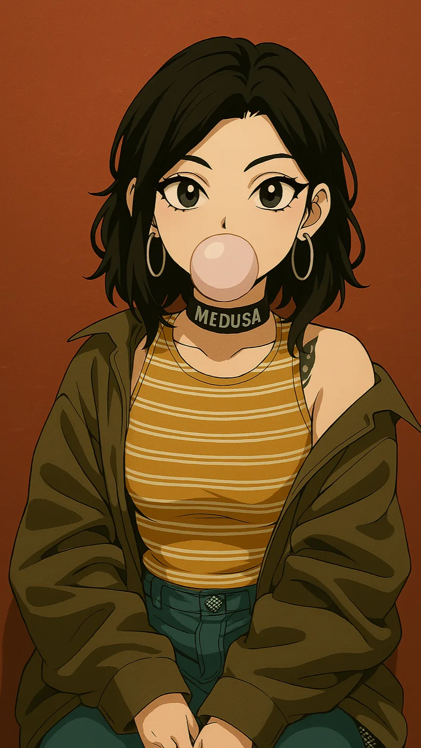 ai character: Medusa background