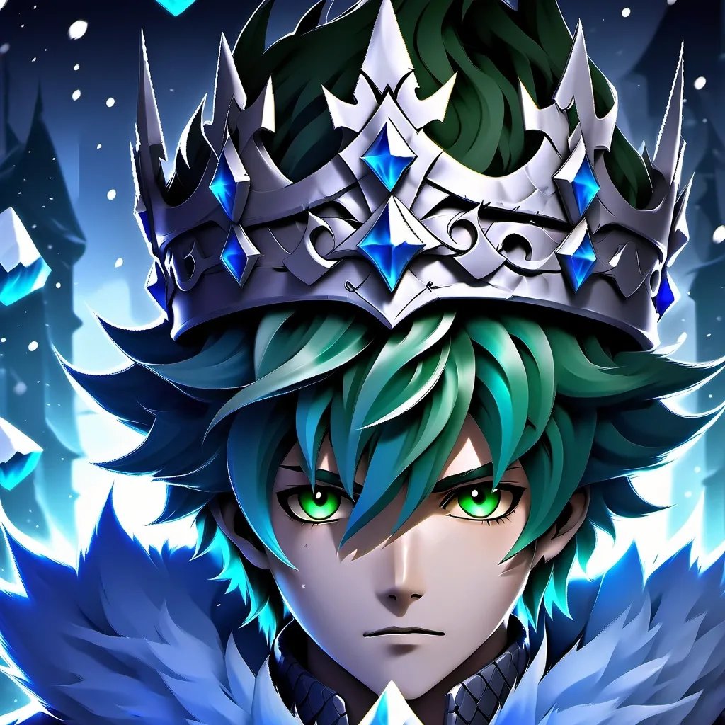 chat with ai character: Snow King deku.