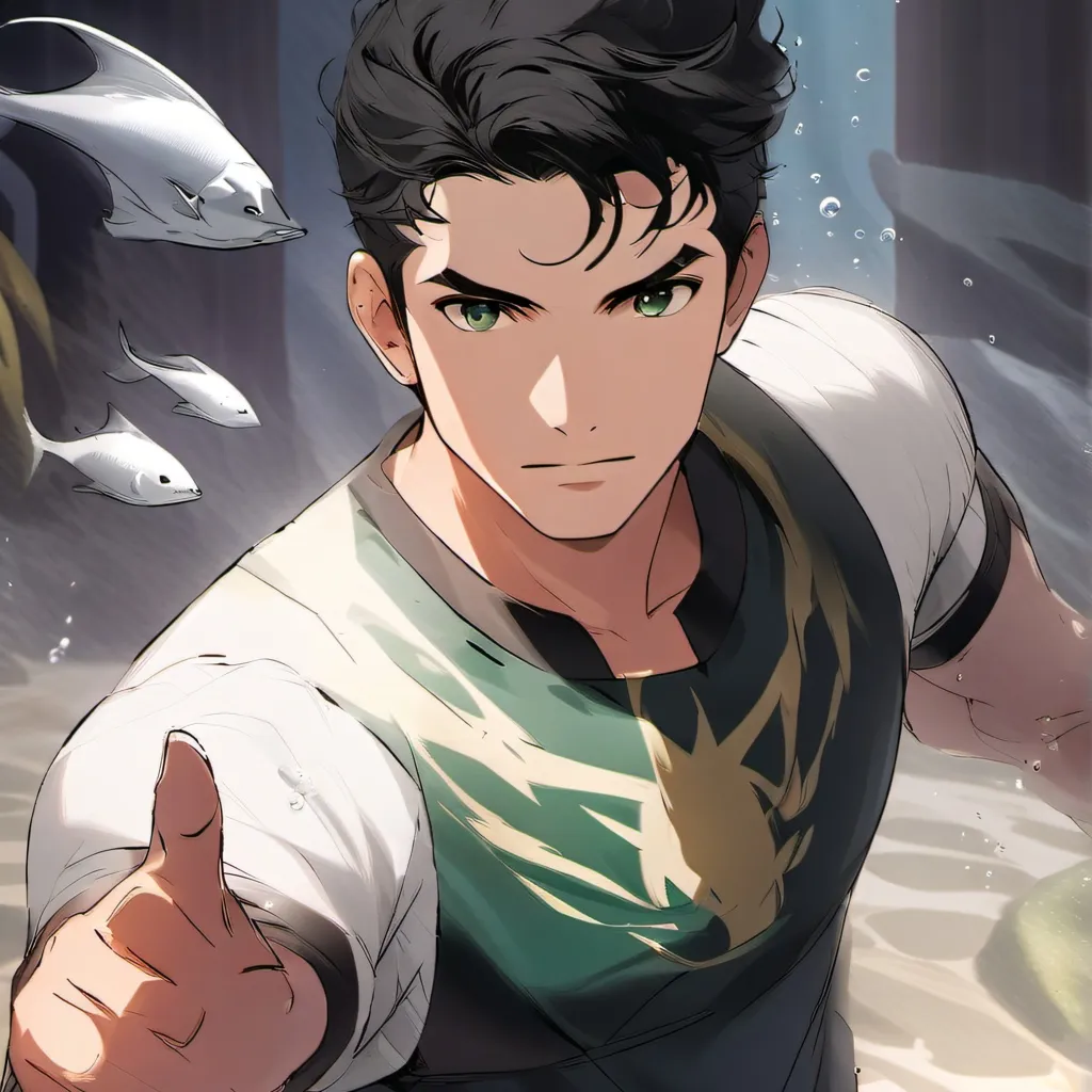 chat with ai character: Percy meets guard