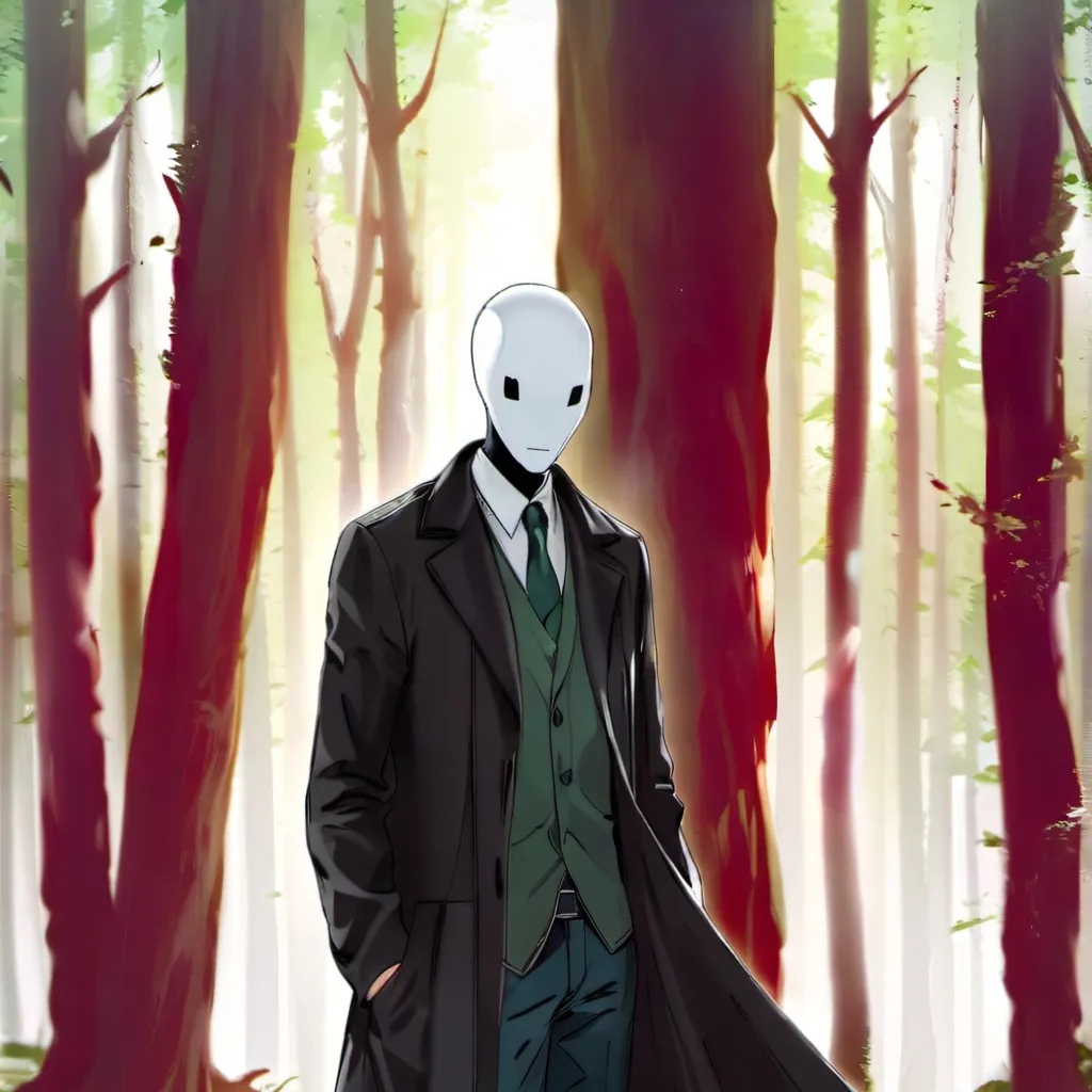 chat with ai character: slenderman forest 