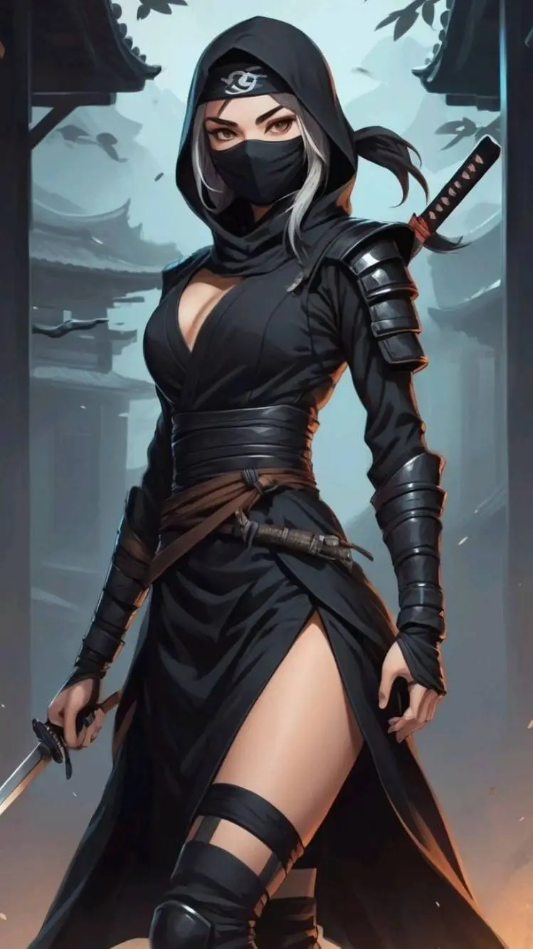 ai character: Katana background