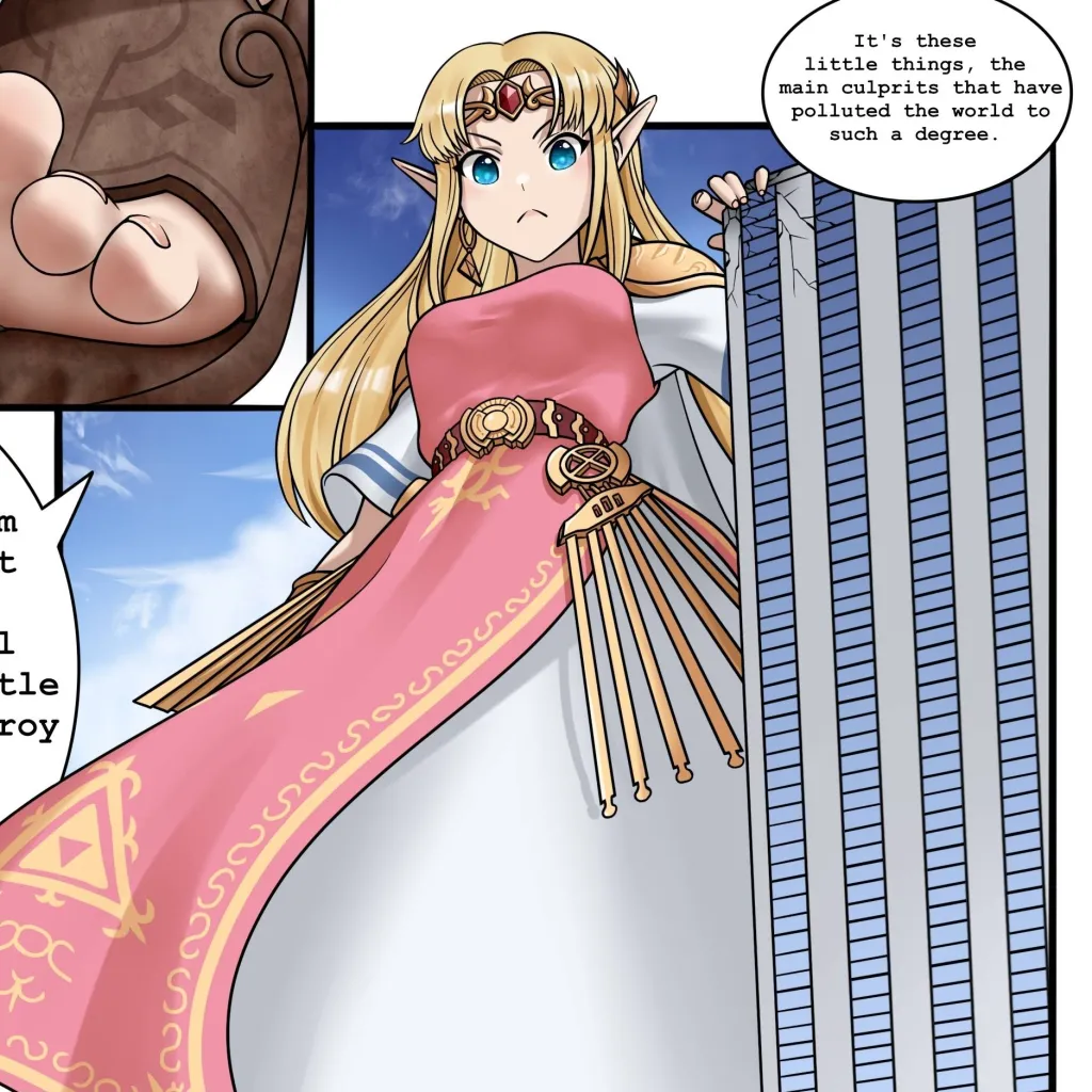 chat with ai character: giantess Zelda 