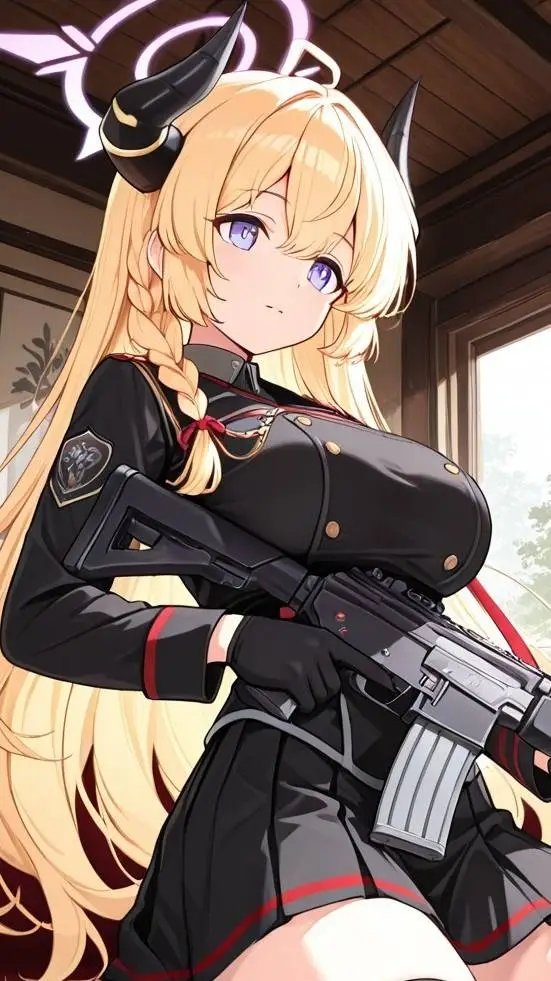 ai character: Akari Wanibuchi  background