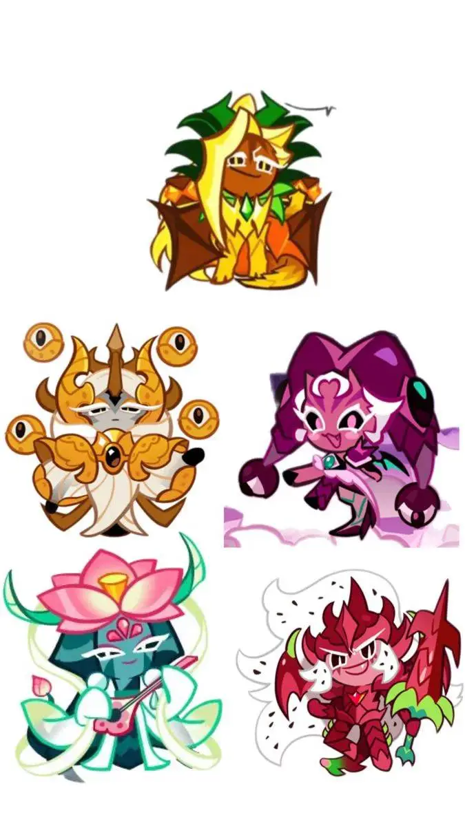 ai character: Cookie run dragons background
