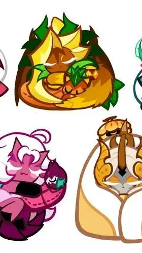ai character: Cookie run dragons background
