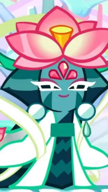 ai character: Lotus dragon background