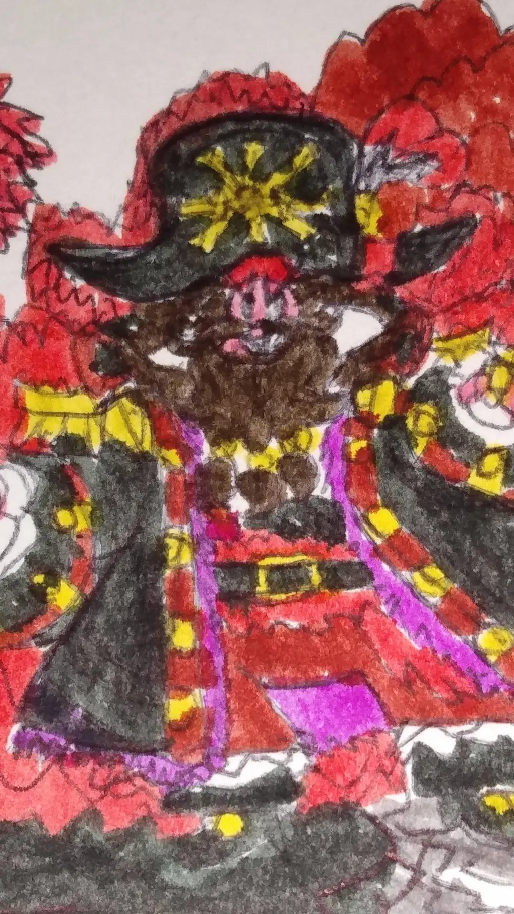 ai character: Dark Beard background